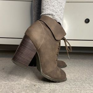 Cute Forever 21 Lace Up Ankle Booties